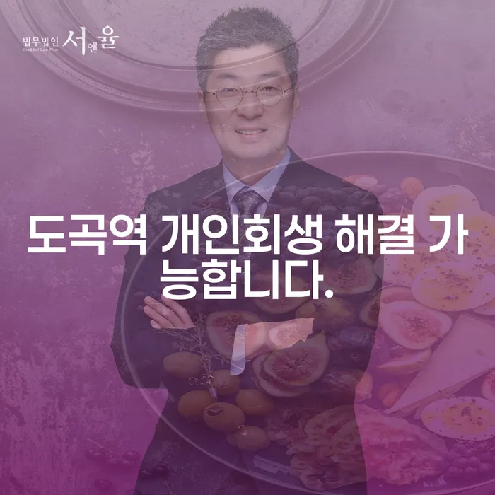 도곡역 개인회생 해결 가능합니다.